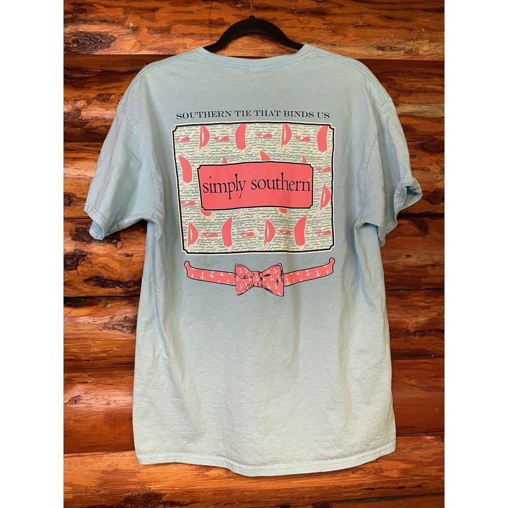 Simply Southern Tie That Binds Us Sailboat T-Shirt‎ Size Large